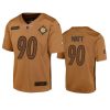 Youth Pittsburgh Steelers T.J. Watt Brown 2023 Salute To Service Limited Jersey 3 youth steelers t.j. watt brown limited 2023 salute to service jersey