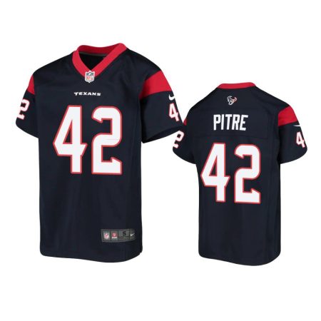 Youth Texans Jalen Pitre Navy Game Jersey
