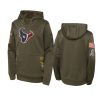 Youth Houston Texans Olive 2022 Salute to Service Performance Hoodie 2 youth texans olive 2022 salute to service hoodie