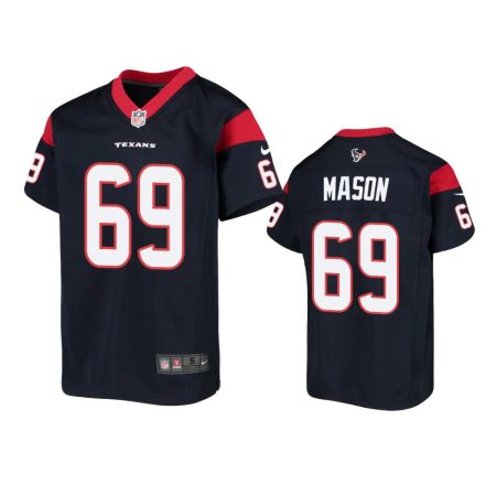 Youth Texans Shaq Mason Navy Game Jersey