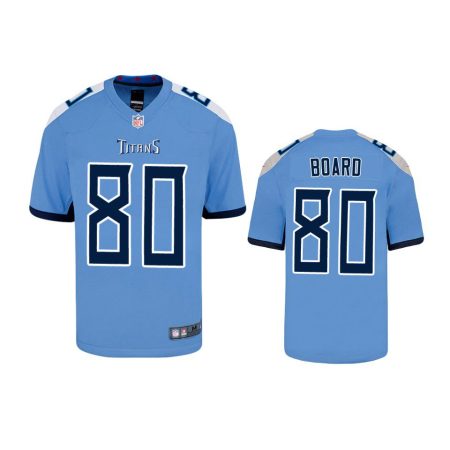 Youth Titans C.J. Board Light Blue Game Jersey