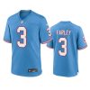 Youth Titans Caleb Farley Light Blue Oilers Throwback Game Jersey 3 youth titans caleb farley oilers throwback game light blue jersey