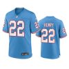 Youth Titans Derrick Henry Light Blue Oilers Throwback Game Jersey 2 youth titans derrick henry oilers throwback game light blue jersey