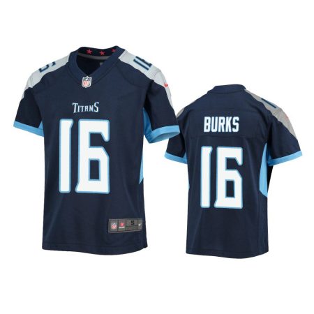 Youth Titans Treylon Burks Navy Game Jersey