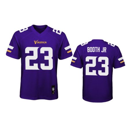 Youth Vikings Andrew Booth Jr. Purple Game Jersey