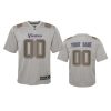 Youth Vikings Custom Gray Atmosphere Fashion Game Jersey 2 youth vikings custom atmosphere fashion game gray jersey