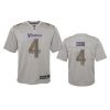 Youth Vikings Dalvin Cook Gray Atmosphere Fashion Game Jersey 2 youth vikings dalvin cook atmosphere fashion game gray jersey