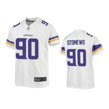 Youth Vikings Esezi Otomewo White Game Jersey