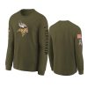 Youth Minnesota Vikings Olive 2022 Salute To Service Team Logo Long Sleeve T-Shirt 3 youth vikings olive team logo long sleeve 2022 salute to service jersey