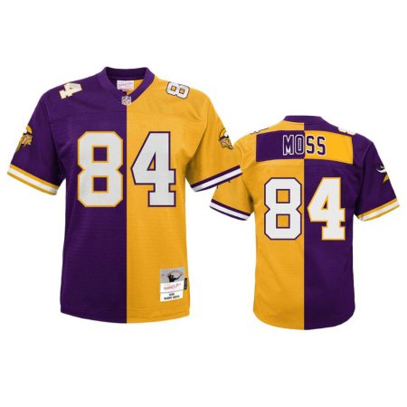 Minnesota Vikings Randy Moss Purple Gold Split Legacy Replica Jersey - Youth