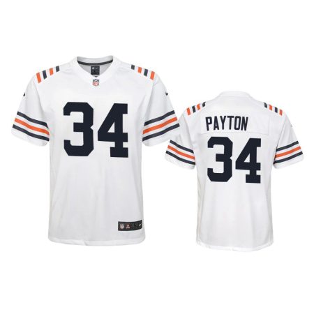 Youth Chicago Bears Walter Payton White Game Jersey