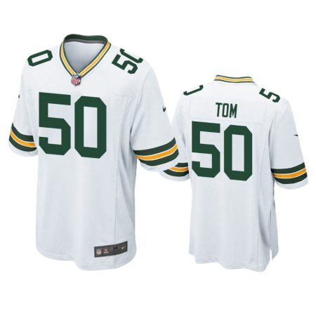 Green Bay Packers Zach Tom White Game Jersey
