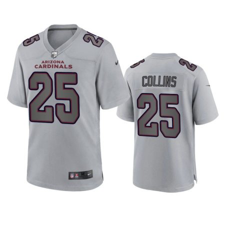 Arizona Cardinals Zaven Collins Gray Atmosphere Fashion Game Jersey
