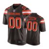 Cleveland Browns #00 Custom Brown Nike Game Jersey - Men's 2 00 brown custom jersey