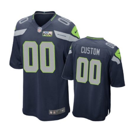Chicago Bears #00 Custom Navy Nike Game Jersey - Men's