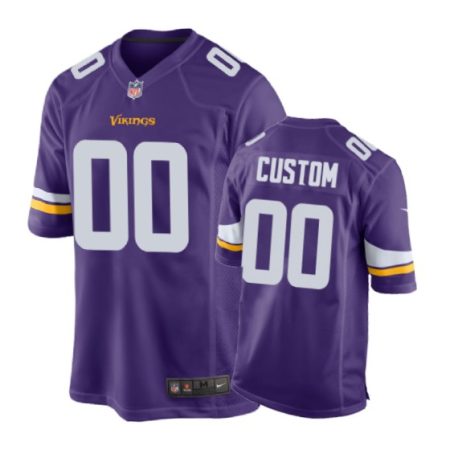 Baltimore Ravens #00 Custom Purple Nike Game Jersey - Men's