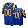 Los Angeles Rams #00 Custom Royal Nike Game Jersey - Men's 3 00 royal custom jersey