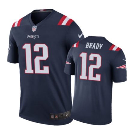 New England Patriots #12 Tom Brady Nike color rush Navy Jersey