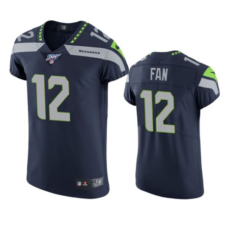 Seattle Seahawks 12th Fan Navy 100th Season Vapor Elite Jersey