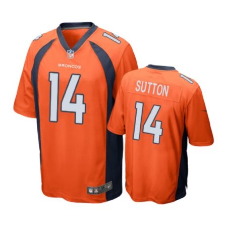 Denver Broncos #14 Courtland Sutton Orange Nike Game Jersey - Men's