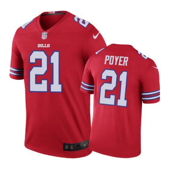 Buffalo Bills #21 Jordan Poyer Nike color rush Red Jersey 1 21 color rush jordan poyerred jersey