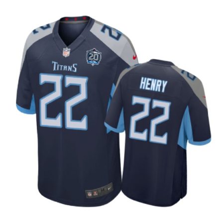 Tennessee Titans #22 Derrick Henry navy Nike Game Jersey - Men's