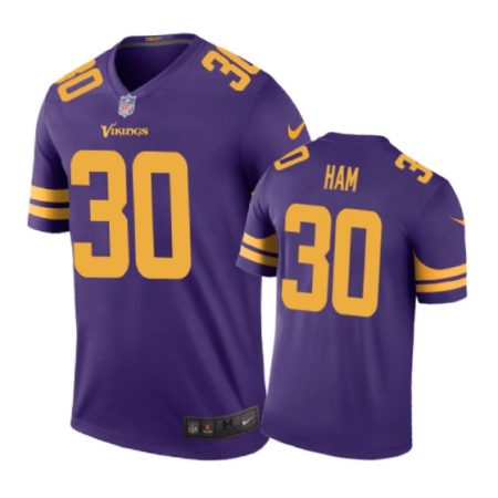 Minnesota Vikings #30 C.J. Ham Nike color rush Purple Jersey