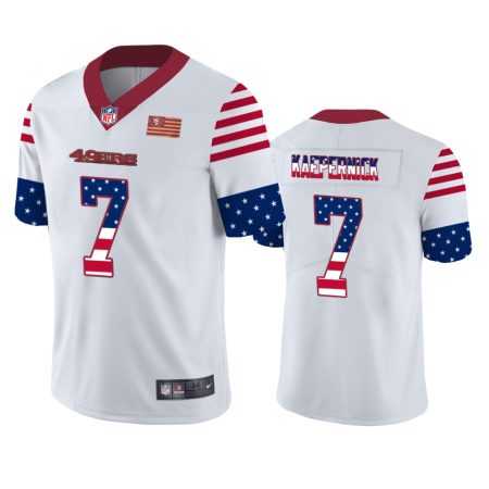 Colin Kaepernick San Francisco 49ers White Independence Day Stars & Stripes Jersey