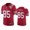 San Francisco 49ers George Kittle Scarlet 75th Anniversary Patch Limited Jersey 2 49ers george kittle scarlet 75th anniversary patch limited jersey