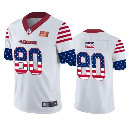Jerry Rice San Francisco 49ers White Independence Day Stars & Stripes Jersey
