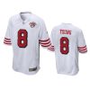 49ers steve young white 75th anniversary throwback game jersey