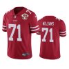 San Francisco 49ers Trent Williams Scarlet 75th Anniversary Patch Limited Jersey 3 49ers trent williams scarlet 75th anniversary patch limited jersey
