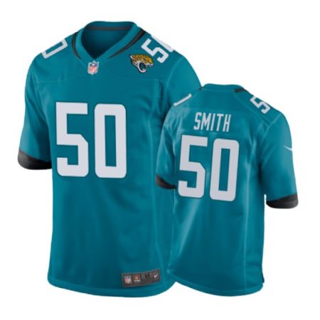 Jacksonville Jaguars #50 Telvin Smith Teal Nike Game Jersey - Men's