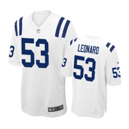 Indianapolis Colts #53 Darius Leonard White Nike Game Jersey - Men's