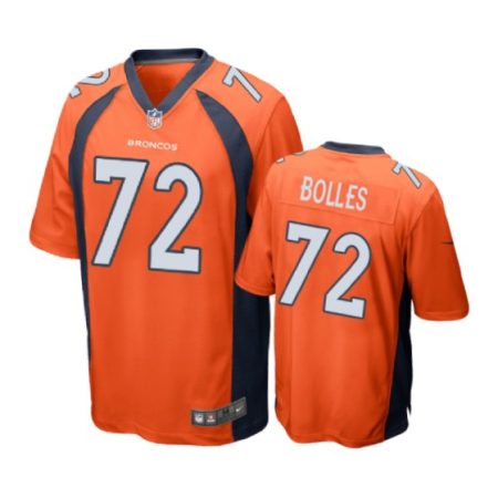 Denver Broncos #72 Garett Bolles Orange Nike Game Jersey - Men's