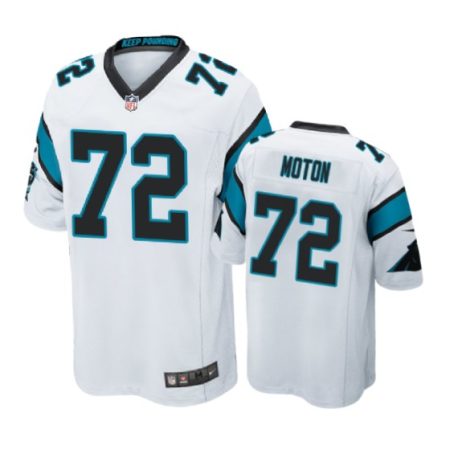 Carolina Panthers #72 Taylor Moton White Nike Game Jersey - Men's