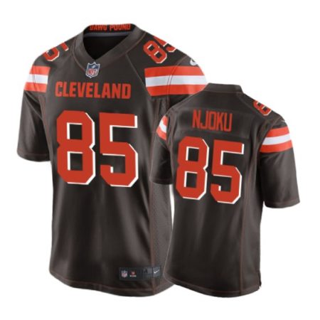 Cleveland Browns #85 David Njoku Brown Nike Game Jersey - Men's