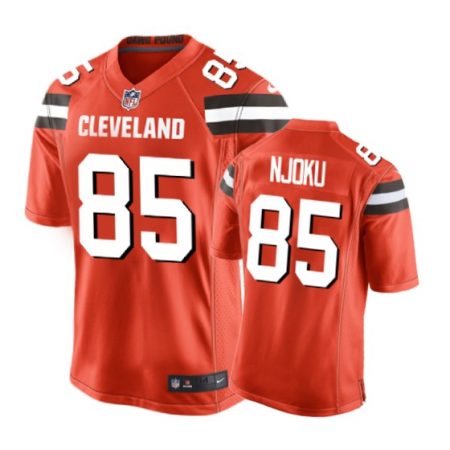 Cleveland Browns #85 David Njoku Orange Nike Game Jersey - Men's
