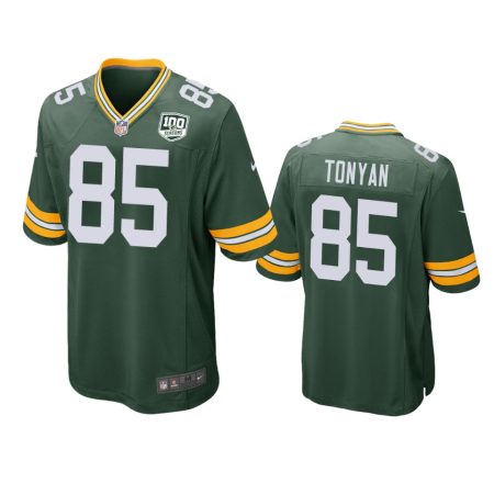 Green Bay Packers #85 Robert Tonyan Green Game Jersey - Men's