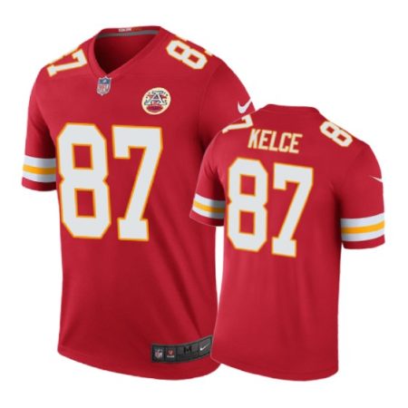 Kansas City Chiefs #87 Travis Kelce Nike color rush Red Jersey