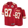 Kansas City Chiefs #87 Travis Kelce Red Nike Game Jersey - Men's 2 87 red travis kelce jersey