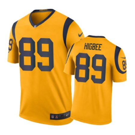 Los Angeles Rams #89 Tyler Higbee Nike color rush Gold Jersey