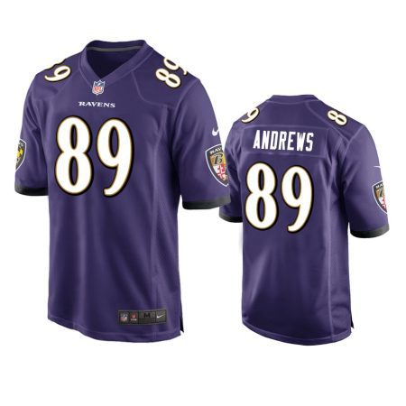 Baltimore Ravens #89 Mark Andrews Purple Game Jersey - Men's