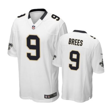 New Orleans Saints #9 Drew Brees White Nike Game Jersey - Men's