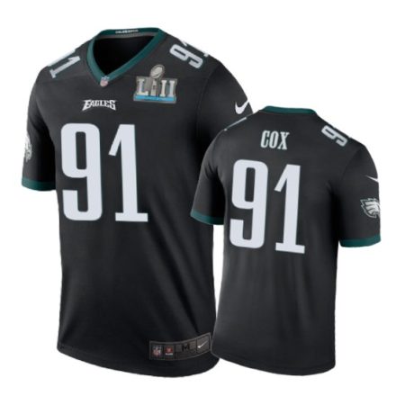 Philadelphia Eagles #91 Fletcher Cox Nike color rush Black Jersey