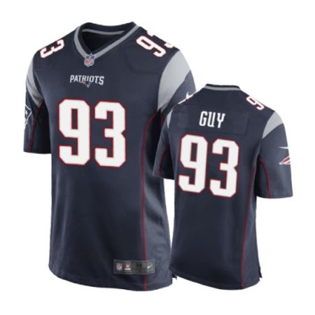 New England Patriots #93 Lawrence Guy Navy Nike Game Jersey - Men's