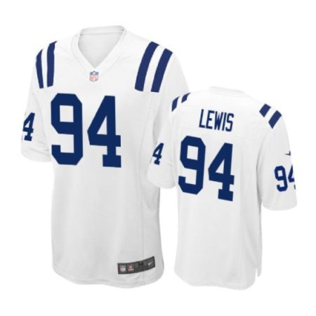 Indianapolis Colts #94 Tyquan Lewis White Nike Game Jersey - Men's
