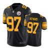 Pittsburgh Steelers #97 Cameron Heyward Nike color rush Black Jersey 2 97 color rush cameron heywardblack jersey