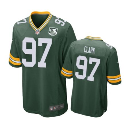 Green Bay Packers #97 Kenny Clark Green Nike Game Jersey - Men's
