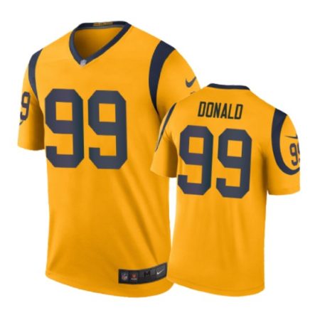 Los Angeles Rams #99 Aaron Donald Nike color rush Gold Jersey